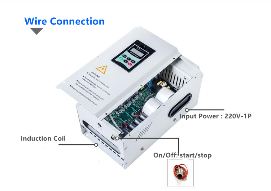 8KW/220V-1P Full Bridge Electromagnetic Induction Heater