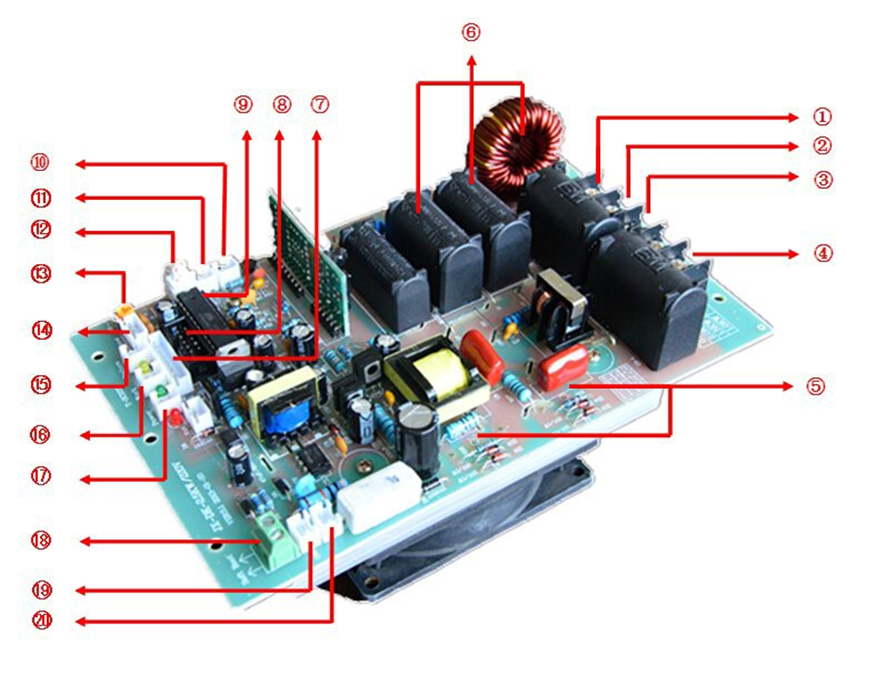 2.5KW Electromagnetic Induction Heating Main Circuit Board