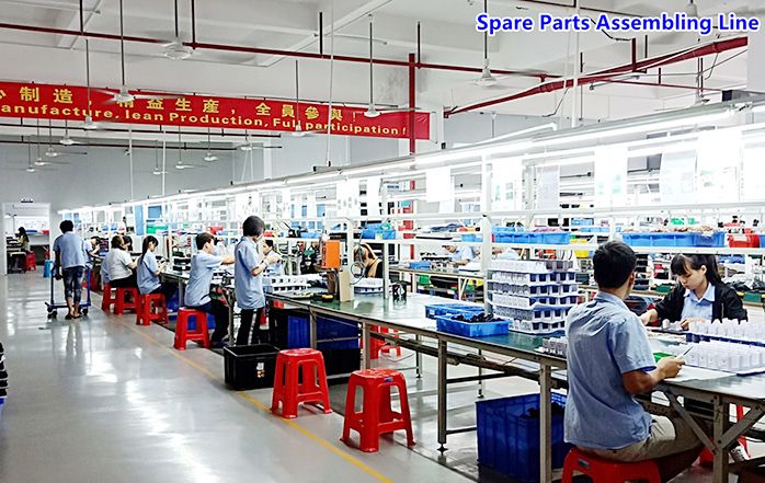 Spare parts assembling line