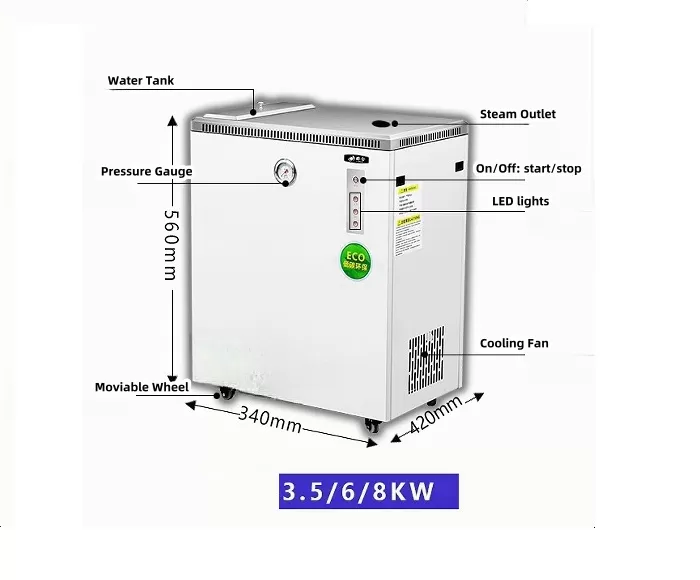 6-15KW NEW DESIGN Electromagnetic Frequency Conversion Energy Storage Induction Heating Steam Generator